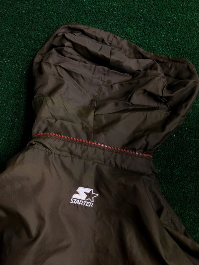 vintage 90's cleveland browns starter nfl windbreaker jacket size large