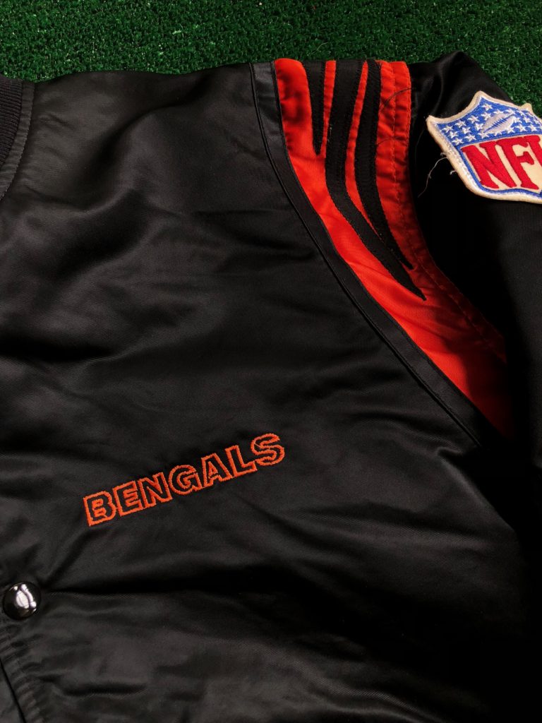 vintage 90s cincinnati bengals starter satin nfl jacket size large