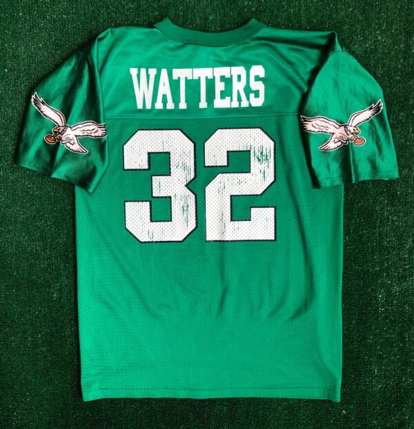 Vintage 90s Philadelphia Eagles Jersey Ricky Watters #32 Russell White Mens  52
