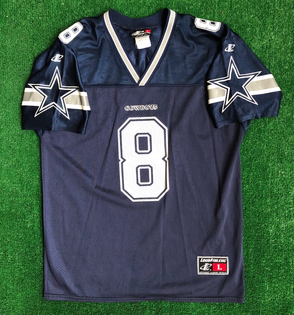90's Troy Aikman Dallas Cowboys Logo Athletic NFL Jersey Youth Size Large –  Rare VNTG