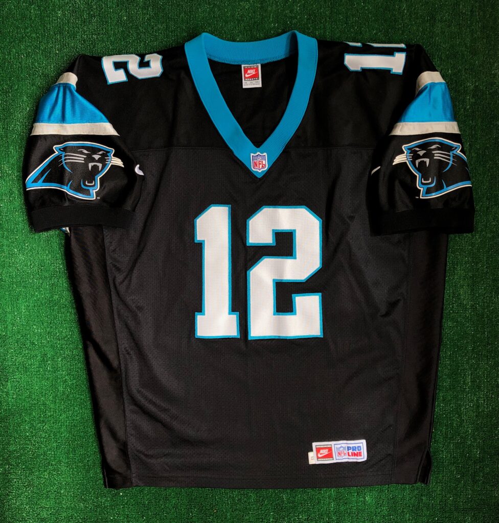90’s Kerry Collins Carolina Panthers Authentic Nike NFL Jersey Size 52 XXL – Rare VNTG