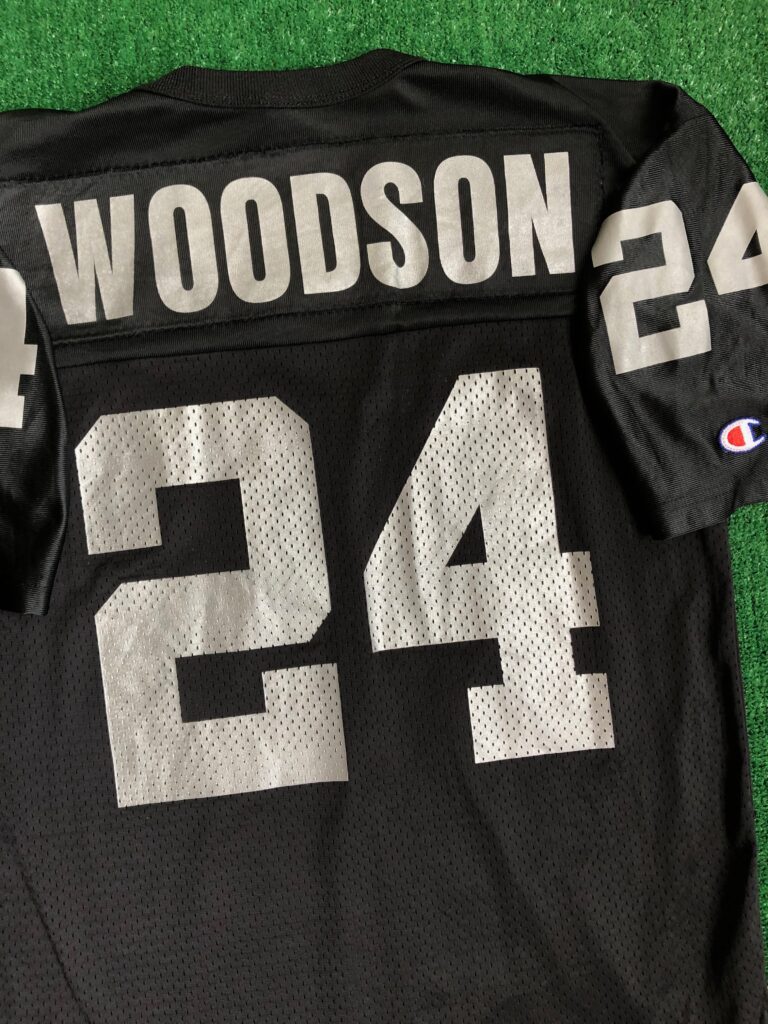 90's Charles Woodson Oakland Raiders Champion NFL Jersey Size 40 Medium –  Rare VNTG