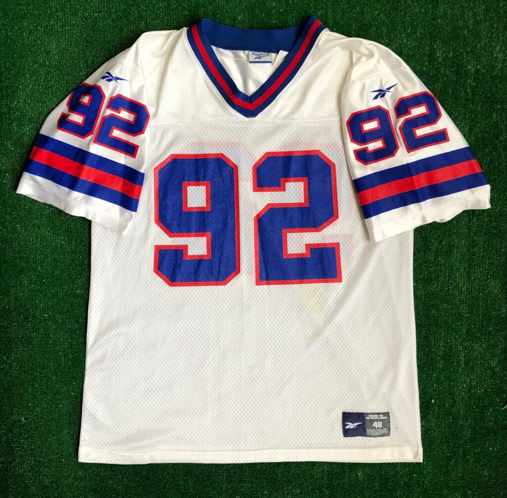 افضل بخاخات الانف 90's Michael Strahan New York Giants Reebok NFL Jersey Size L/XL ... افضل بخاخات الانف