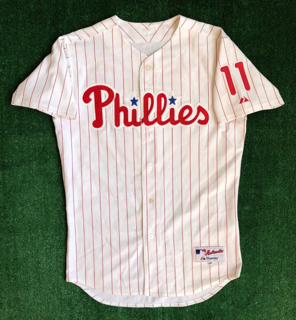 00’s Jimmy Rollins Philadelphia Phillies Authentic Majestic MLB Jersey ...