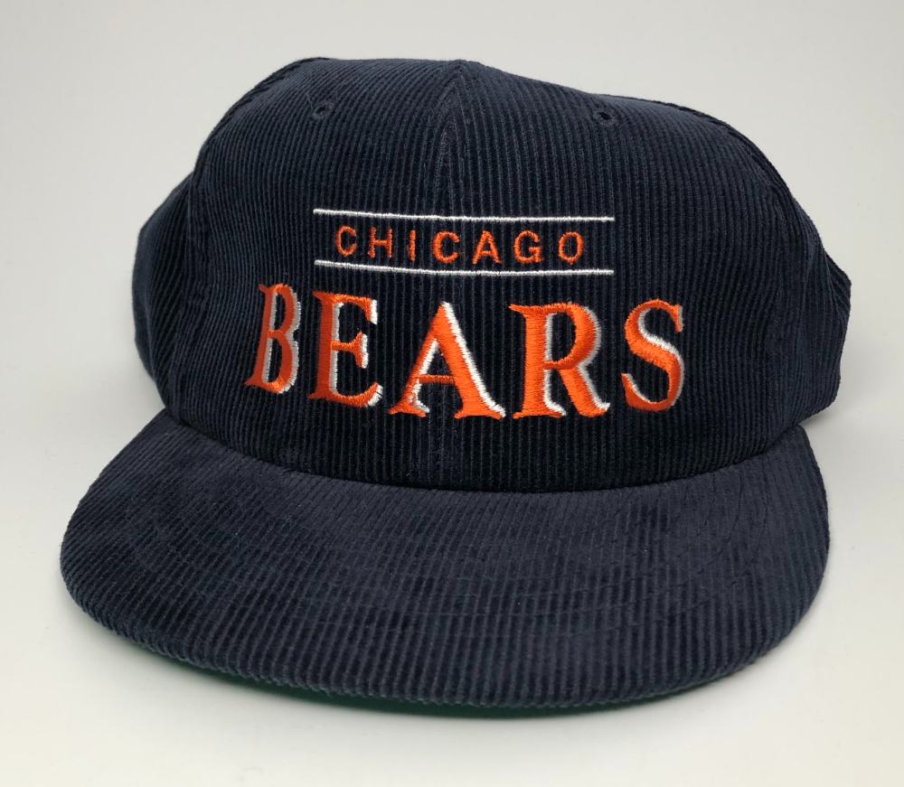 corduroy chicago bears hat