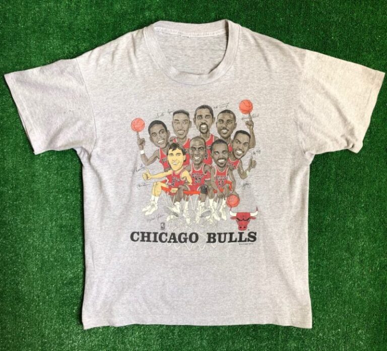 90âs Chicago Bulls Caricature Salem NBA T Shirt Size L/XL â Rare VNTG