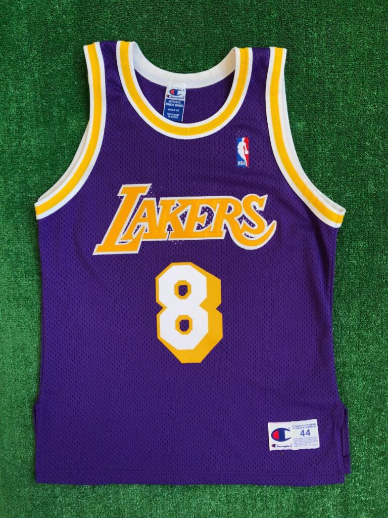 90's Kobe Bryant Los Angeles Lakers Authentic Champion NBA Jersey ...