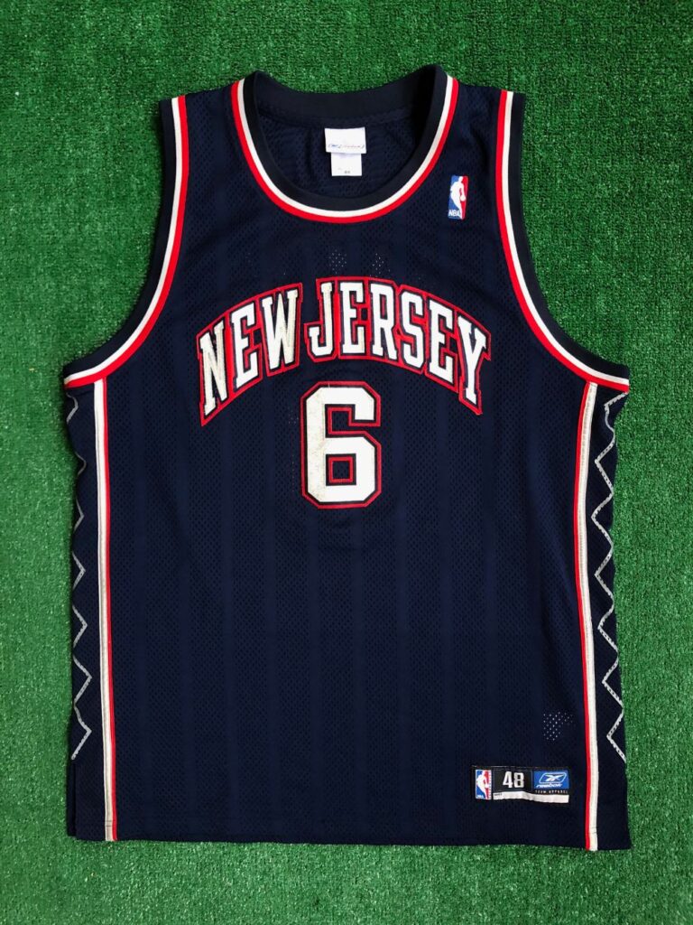 2003 Kenyon Martin New Jersey Nets Reebok Authentic NBA Jersey Size 48 XL –  Rare VNTG