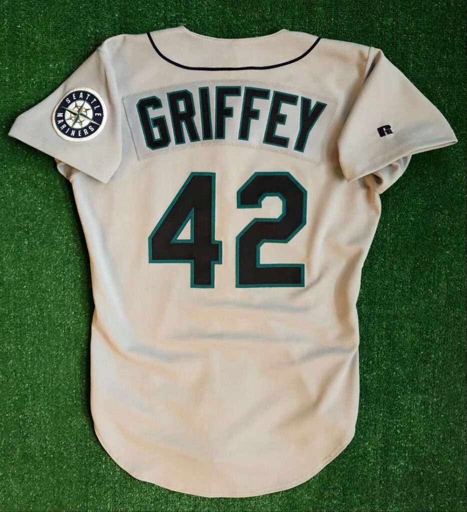 1997 Ken Griffey Jr Seattle Mariners #42 Russell Authentic MLB