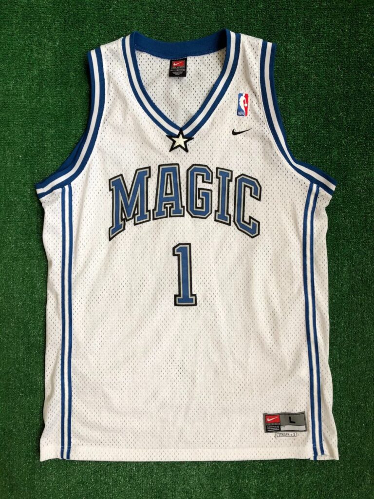 XXL Orlando Magic #1 Tracy McGrady White Basketball Jersey Size S