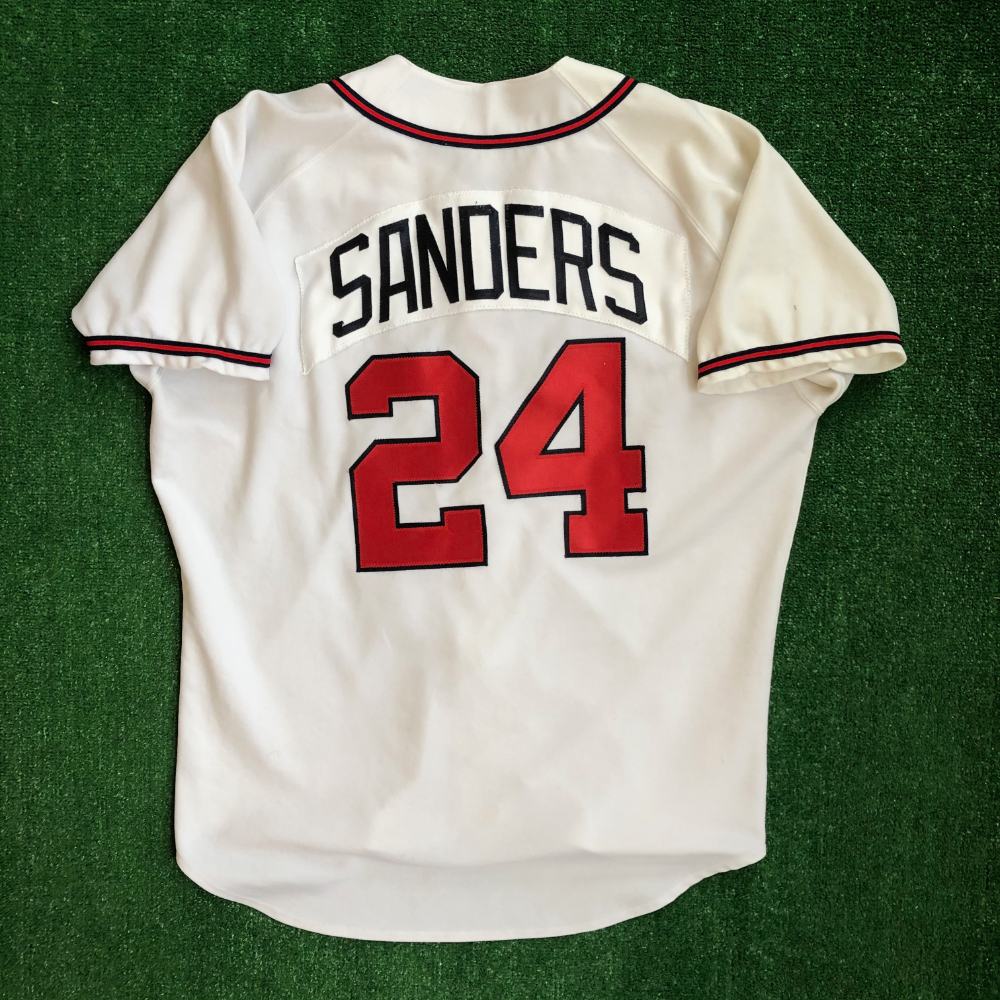 90's Deion Sanders Atlanta Braves Authentic Russell MLB Jersey