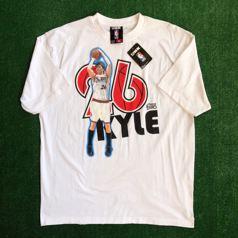 2005 Kyle Korver Philadelphia 76ers Sixers UNK NBA T Shirt Size XL – Rare  VNTG