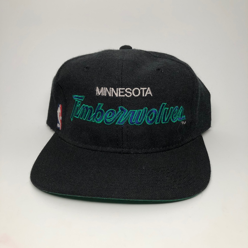 90's Minnesota Timberwolves Specialties Script NBA Snapback Hat