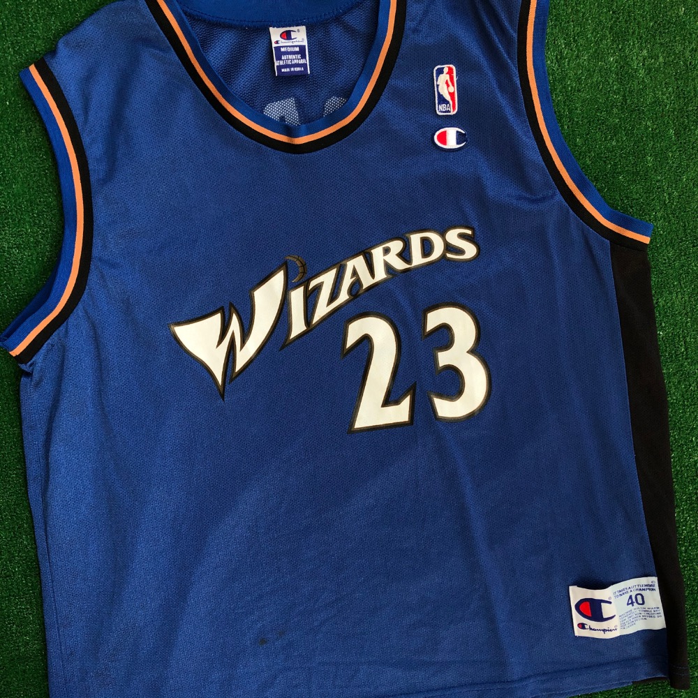 Michael Jordan Washington Wizards Basketball Jersey Champion Shirt Young  Size XL