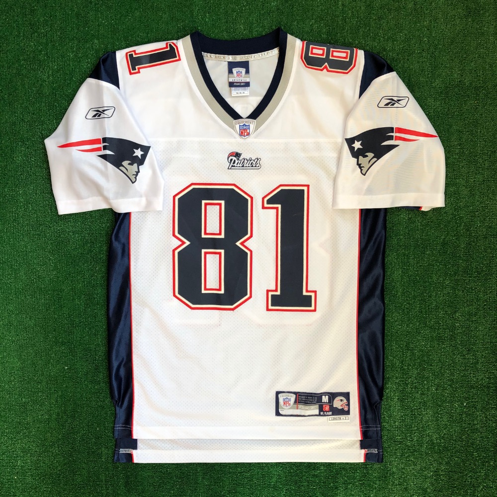 00's Randy Moss New England Patriots Reebok Swingman NFL Jersey Size Medium  – Rare VNTG