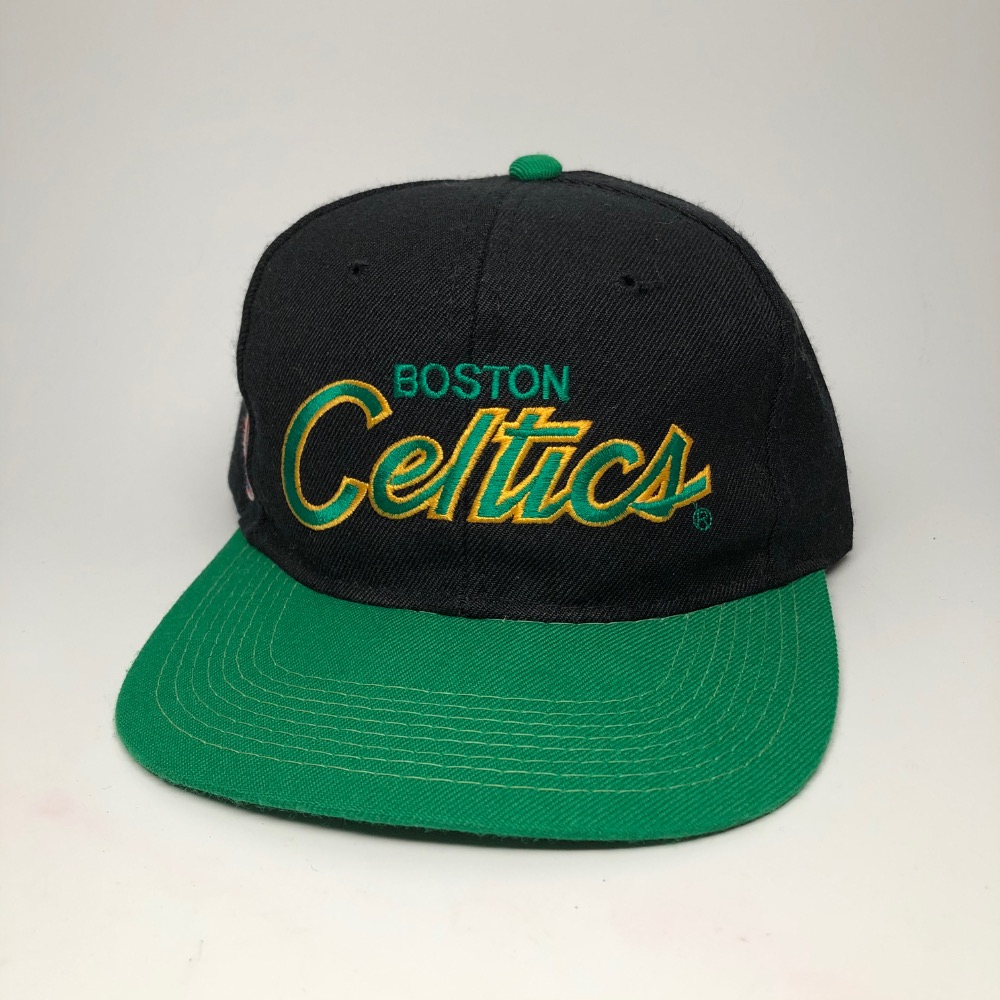 90's Boston Celtics Sports Specialties Wool 2 Tone Script NBA