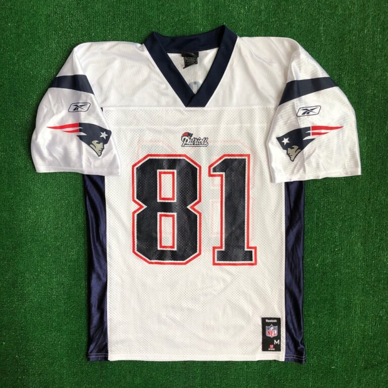 2007 Randy Moss New England Patriots Reebok NFL Jersey Size Medium â Rare VNTG