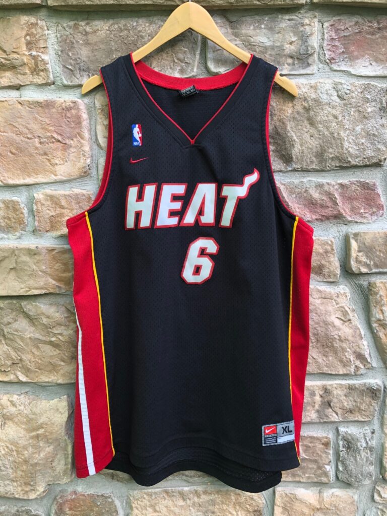 2001 Eddie Jones Miami Heat Nike Swingman NBA Jersey Size XL – Rare VNTG