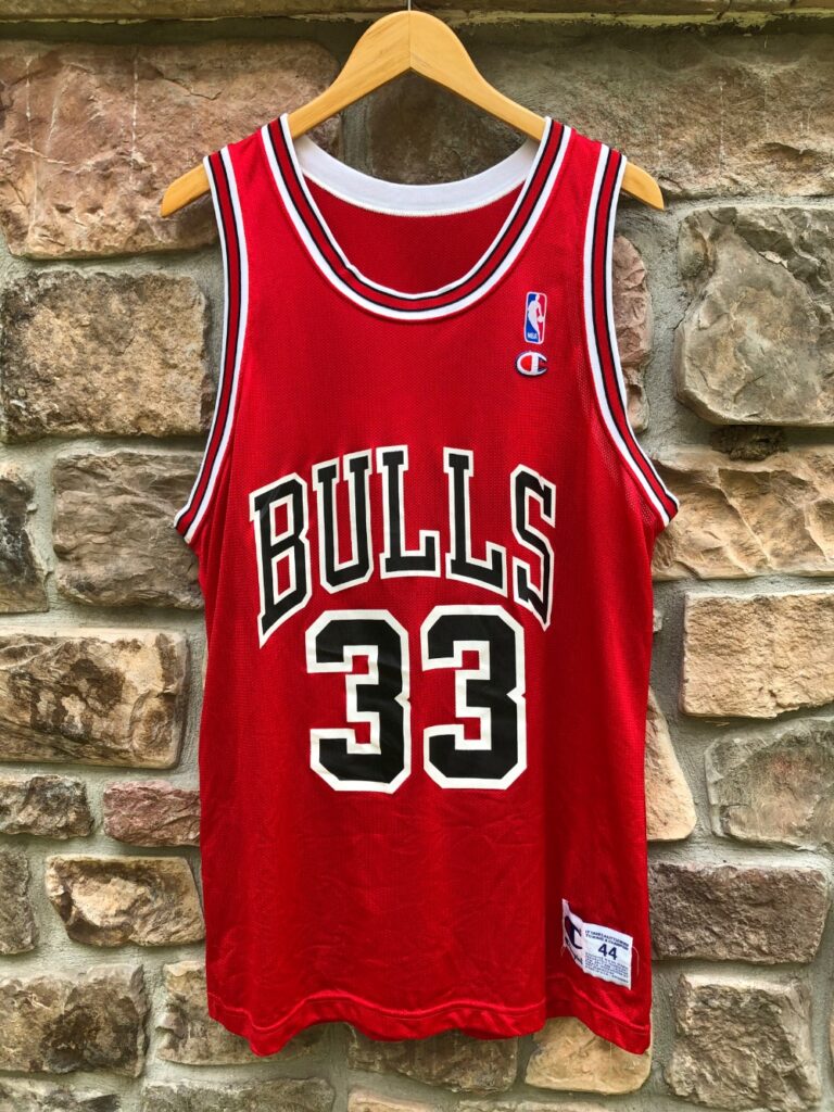 90's Scottie Pippen Chicago Bulls Champion NBA Jersey Size 44