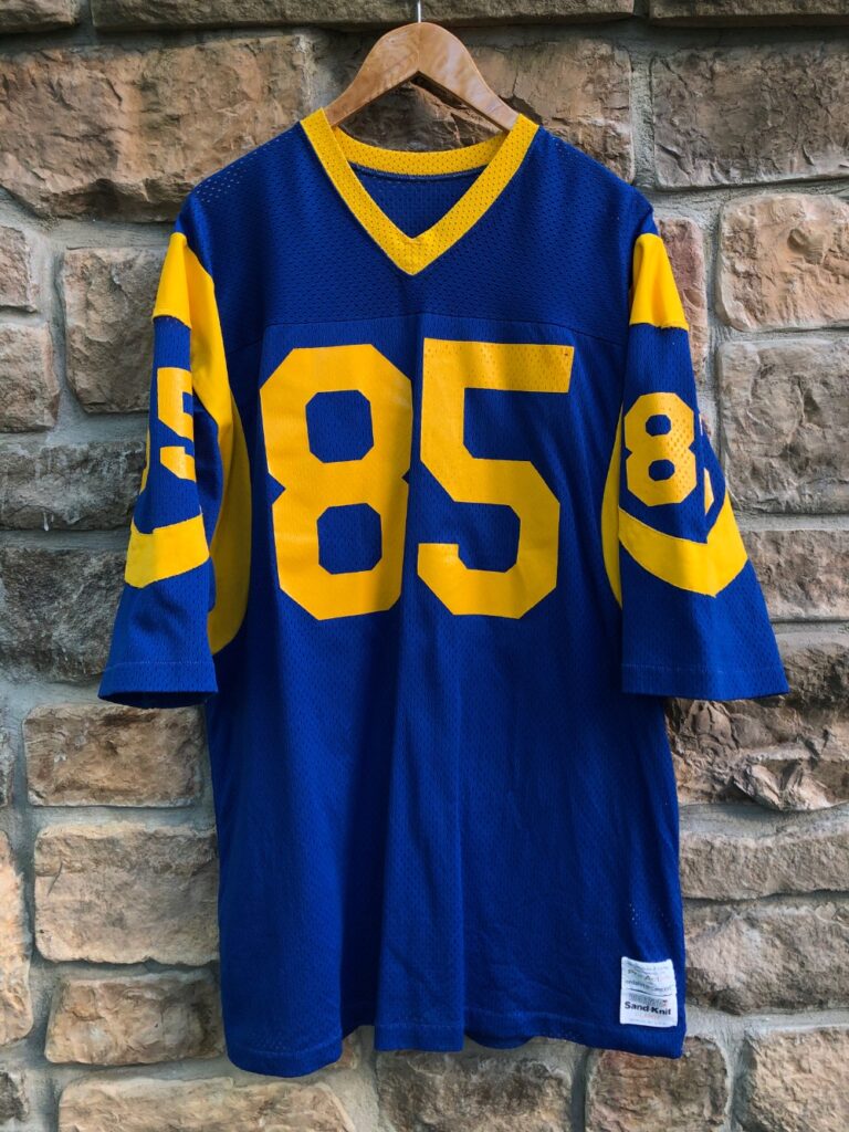 80's Jack Youngblood Los Angeles Rams Authentic Sandknit NFL Jersey Size XL  – Rare VNTG