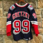 Wayne Gretzky Double Starter Authentic New York Rangers Lady Liberty Jersey  XL