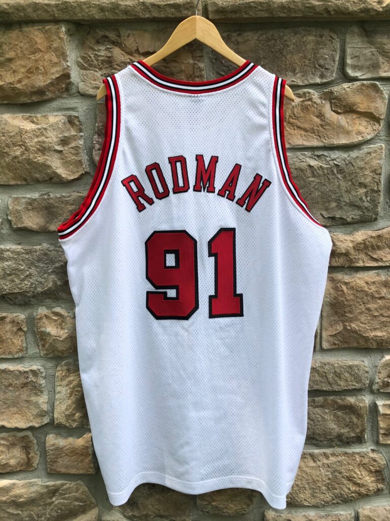 Summer Cool Breathable Basketball T-Shirt-Black B-S Rodman Bulls Men’s Basketball Jersey-91# Retro Embroidery Basketball Uniform 