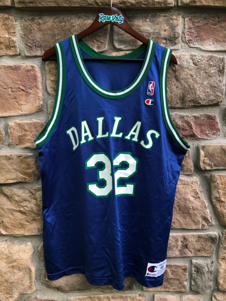 90's Jamal Mashburn Dallas Mavericks Champion NBA Jersey Size 48 XL – Rare  VNTG