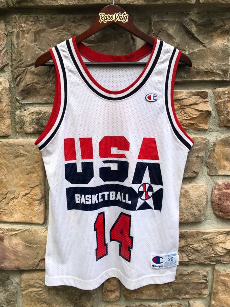 Vintage Olympic Team USA Dream Team Michael Jordan Jersey Champion Size  Large Made USA Basketball 90s 1990s 1992 Olympics Rare 44