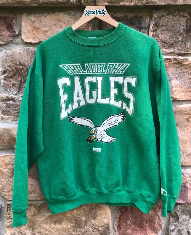 90âs Philadelphia Eagles Starter NFL Crewneck Sweatshirt Size Large â Rare VNTG