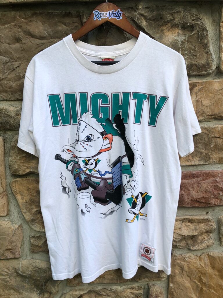 T-shirt Vintage Nutmeg Mighty Ducks - Taille Garçon XL