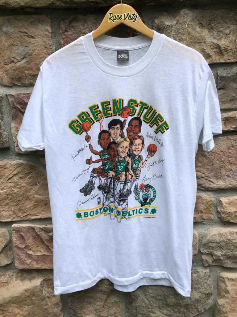 80's Boston Celtics Salem Sportswear Caricature NBA T Shirt Size