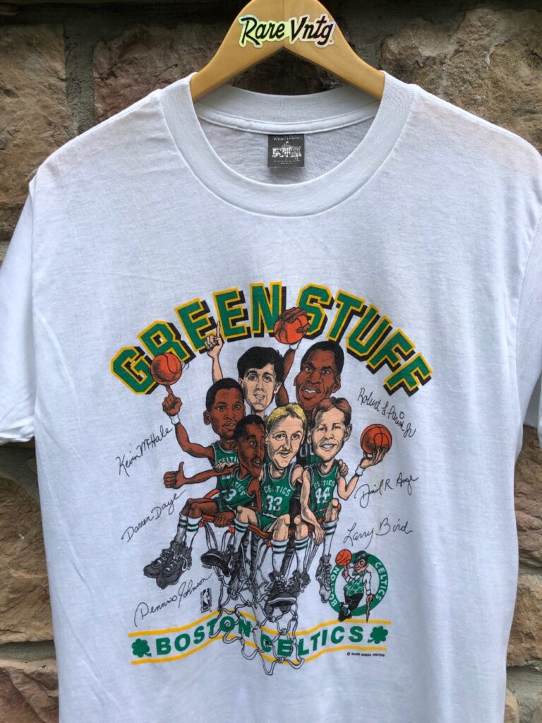 80's Boston Celtics Salem Sportswear Caricature NBA T Shirt Size
