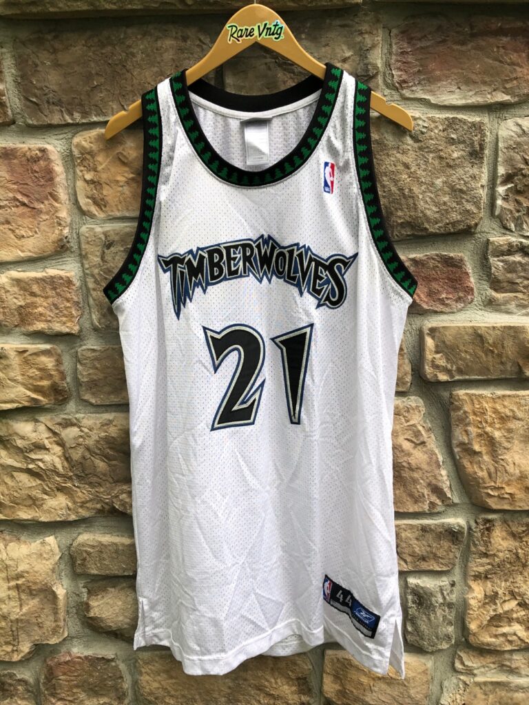 New Minnesota Timberwolves #21 Kevin Garnett White Basketball Jersey Size:S-XXL 