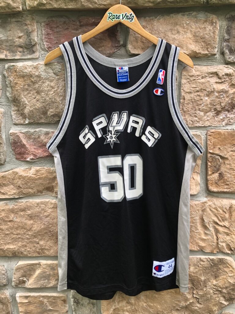 Vintage Champion Dennis Rodman San Antonio Spurs Jersey NBA Black