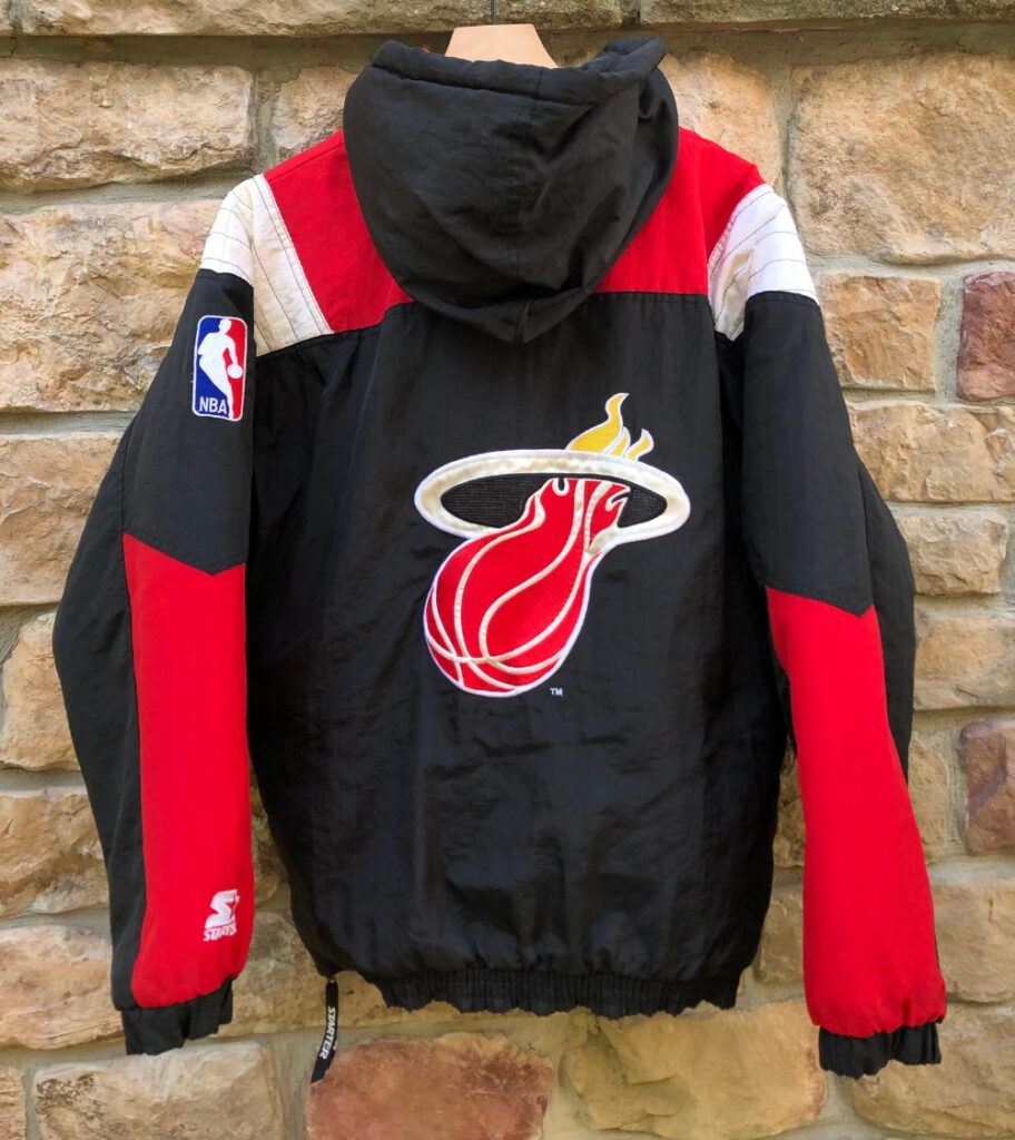 90's Miami Heat Starter NBA Pullover Jacket Size Small – Rare VNTG