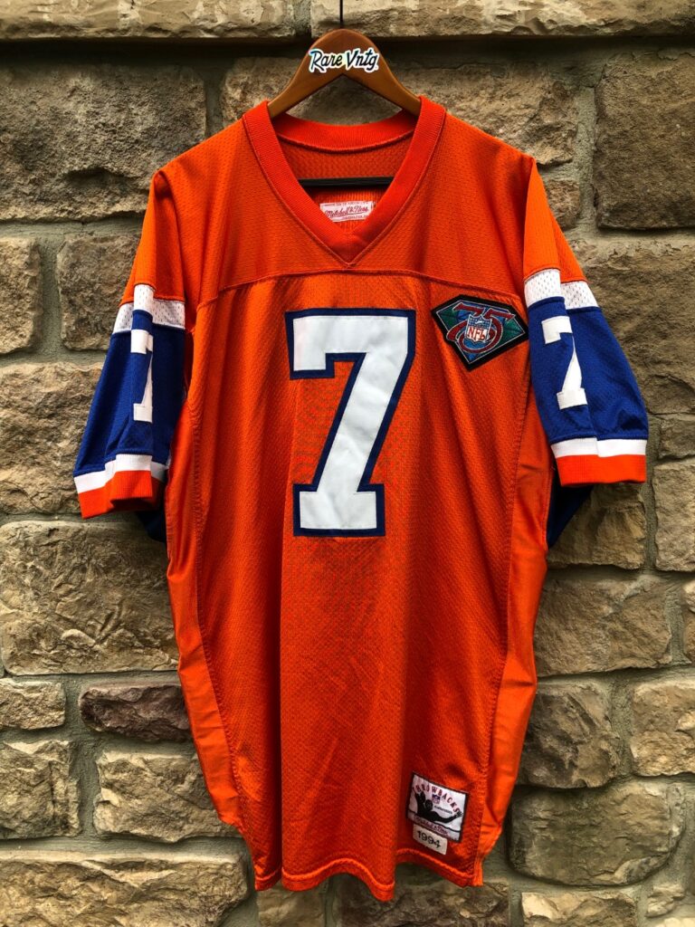 90's John Elway Denver Broncos Logo 7 NFL Jersey Size Large – Rare