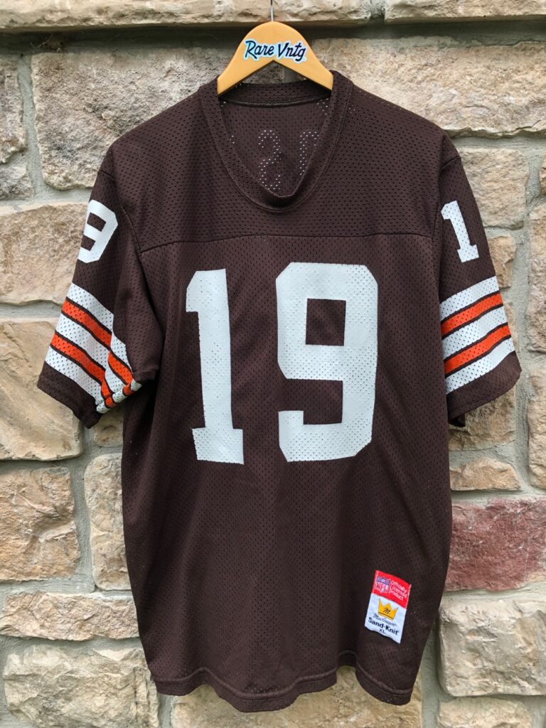 80's Bernie Kosar Cleveland Browns Sandknit NFL Jersey Size Large – Rare  VNTG