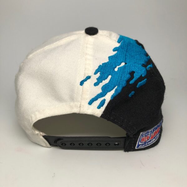 90's Carolina Panthers Logo Athletic Splash NFL Snapback Hat 