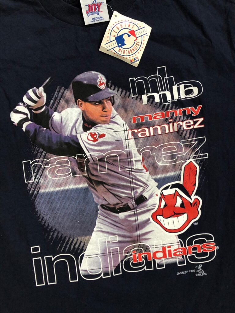 TheLandTshirts Manny Ramirez Freakin Cleveland Baseball Fan T Shirt Ladies / Navy / 2 X-Large