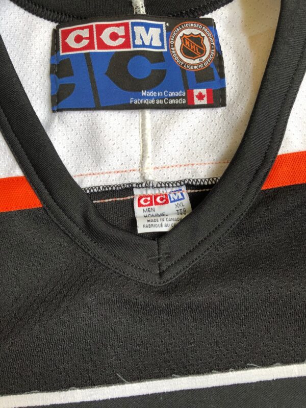 Maillot Philadelphia Flyers CCM - Noir - Fabriqué Au Canada - Taille XXL - Vintage NHL - Homme