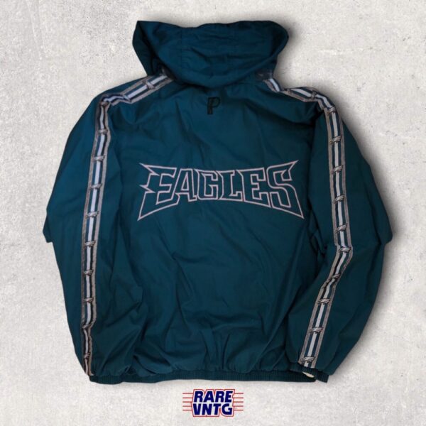 人気商品、90's、レアなプロプレイヤー、NFL、EAGLES、XLサイズ 90's Philadelphia Eagles Pro Player NFL Jacket Size XL – Rare VNTG