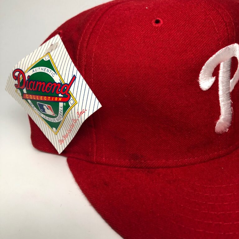 90’s Philadelphia Phillies New Era MLB Fitted Hat Size 7 1/8 Rare VNTG