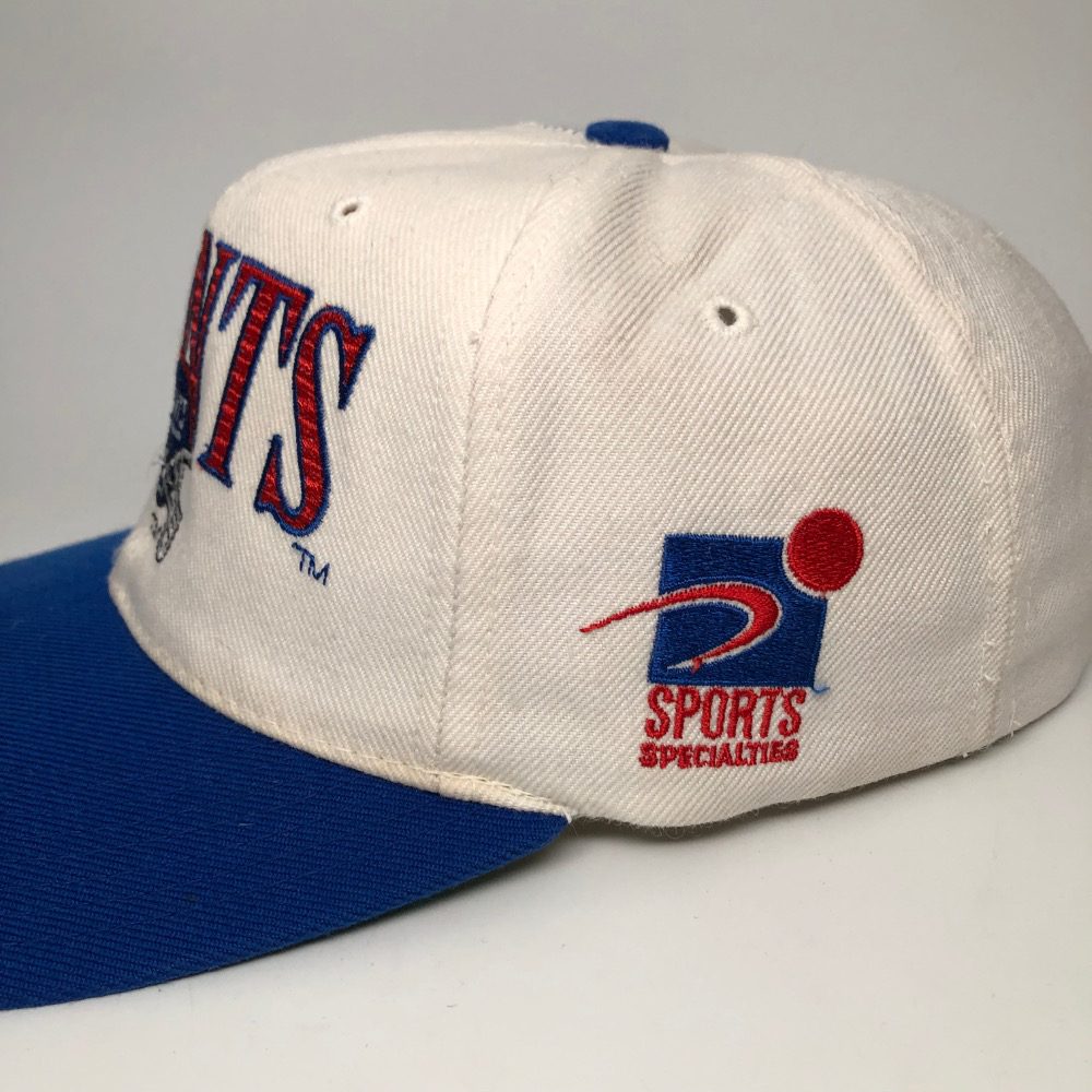Sports Specialties 90s ny giants キャップ Vintage New York Giants Hat Cap Snapback Blue Laser Sports