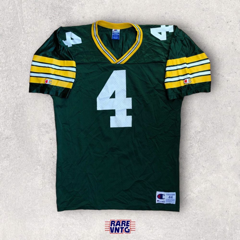 90's Brett Favre Green Bay Packers Champion NFL Jersey Size 44 Large – Rare  VNTG
