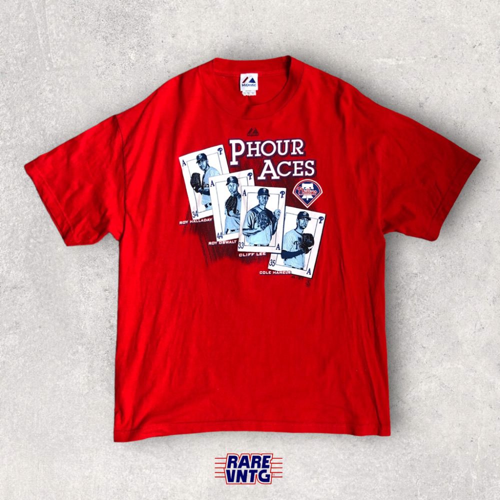 Majestic Philadelphia Phillies Baseball MLB 2003 Majestic T-Shirt TAILLE 