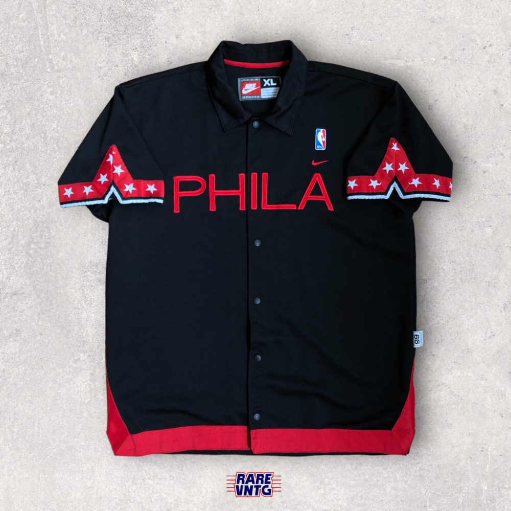 00's Philadelphia 76ers Sixers Nike NBA Shooting Warm Up Shirt Size XL –  Rare VNTG