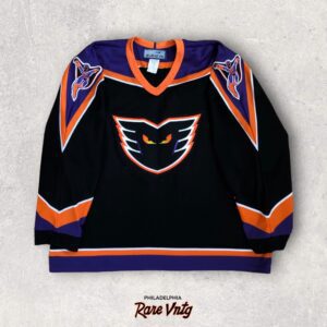 90's Philadelphia Phantoms Bauer Purple AHL Jersey Size XL – Rare VNTG