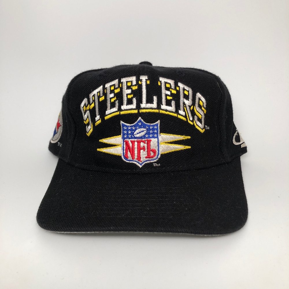 90's Pittsburgh Steelers Logo Athletic Diamond Spike NFL Snapback