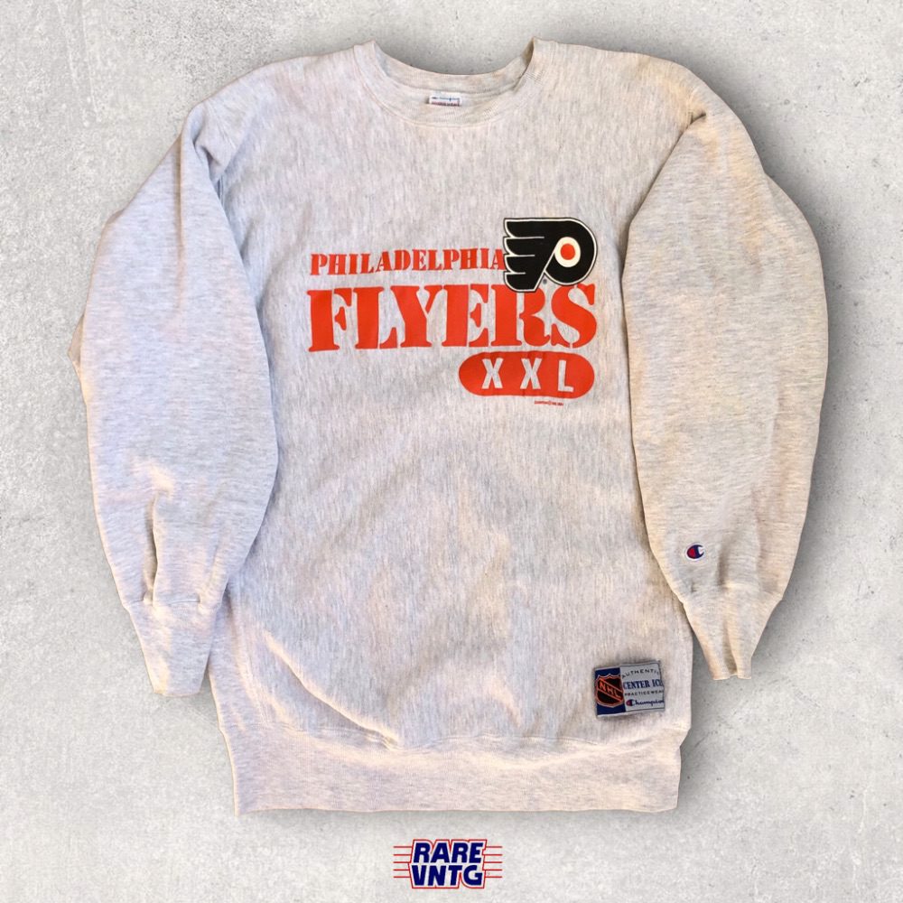 Weave Reverse XL Sweatshirt Crewneck NHL 1994 Champion Flyers Philadelphia – Rare VNTG