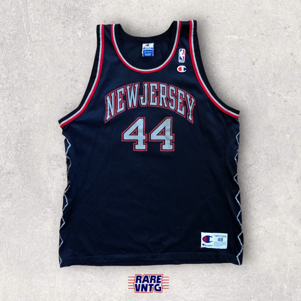 90's Keith Van Horn New Jersey Nets Champion NBA Jersey Size 48 XL – Rare  VNTG